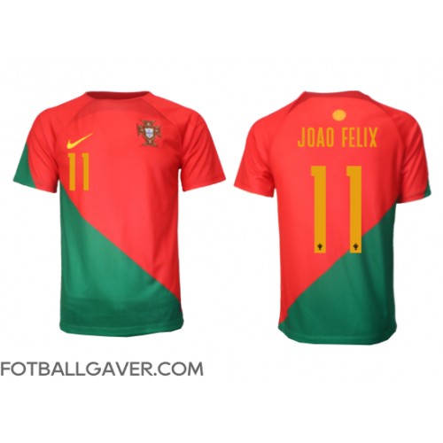 Portugal Joao Felix #11 Fotballklær Hjemmedrakt VM 2022 Kortermet